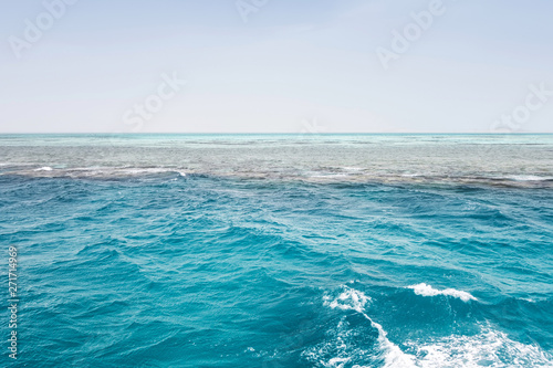 White Island Africa Egypt Snorkeling Boat Trip water background.