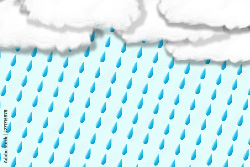 Φωτογραφία Background material of rain and clouds.  雨と雲背景素材