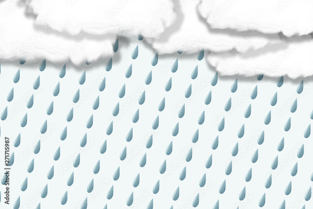Φωτογραφία Background material of rain and clouds.  雨と雲背景素材