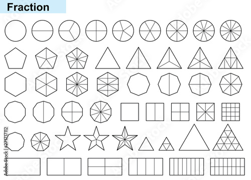 Fraction mathematics Fraction Calculator Simplifying Fractions on white background vector illustration