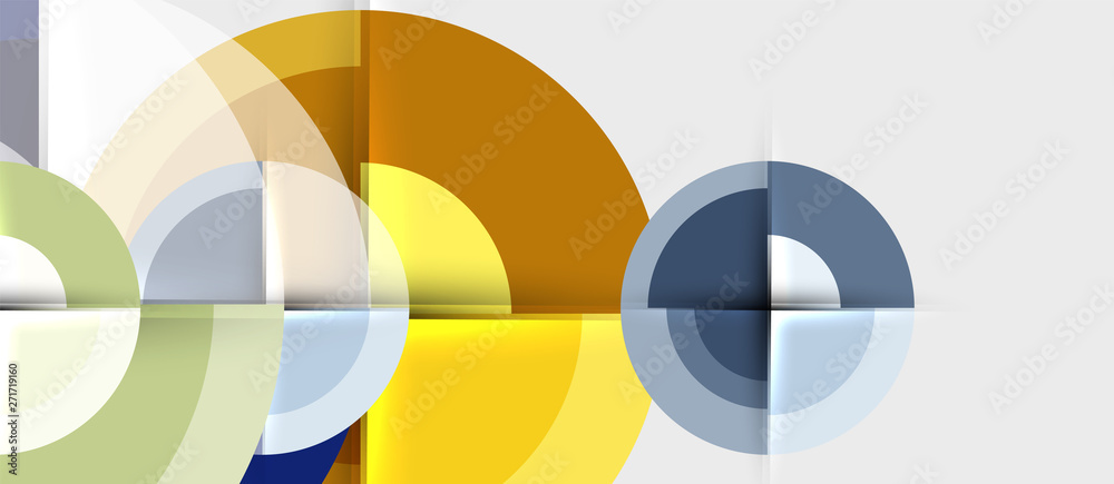 Geometric design abstract background - circles