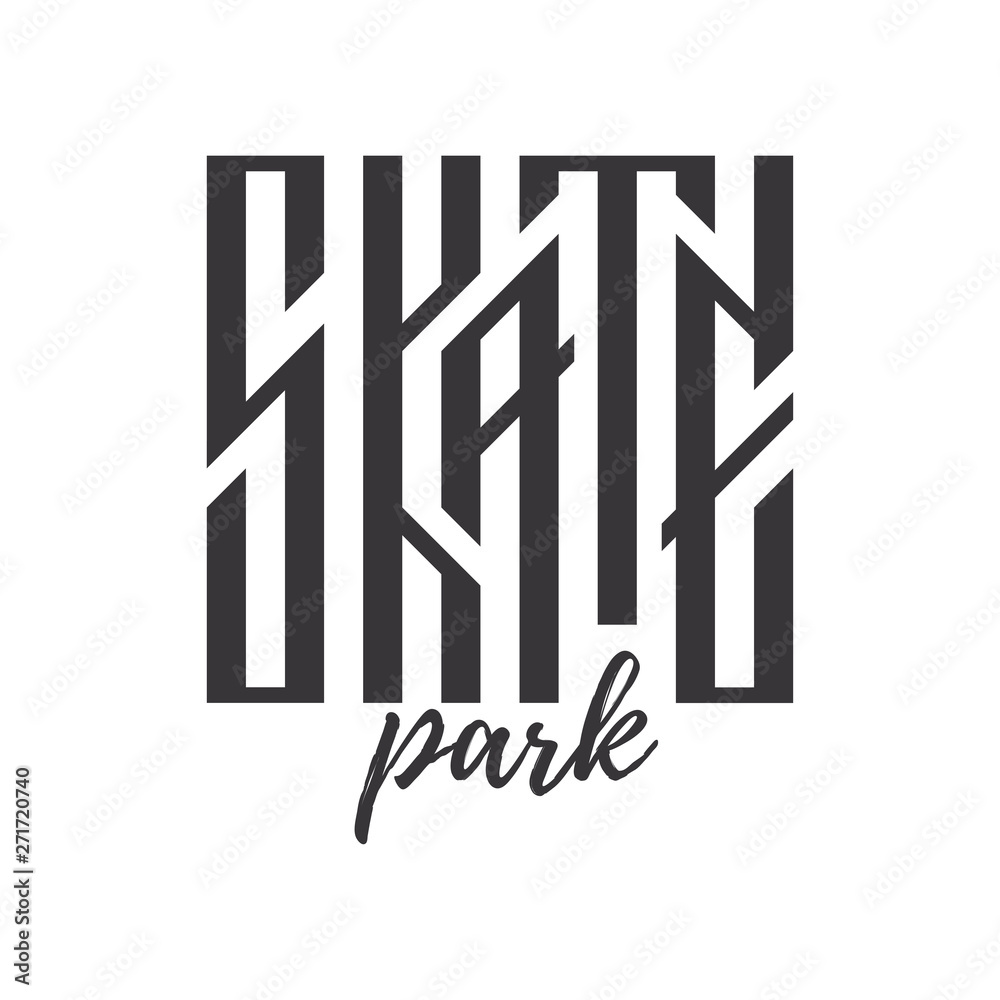 Skateboarding typography t-shirt design. Urban freestyle skating. Stock  Vector | Adobe Stock
