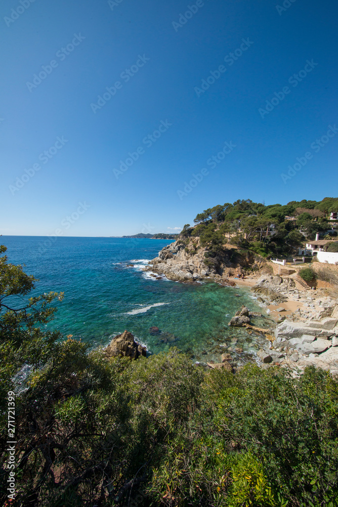 Round roads through Lloret de Mar, Costa brava Round roads through Lloret de Mar, Costa brava
