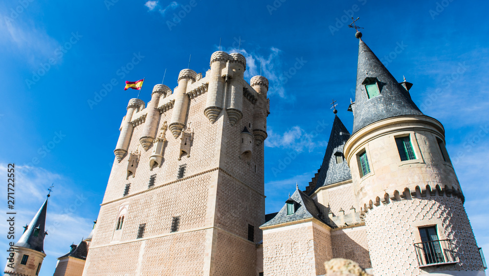 Alcazar de Segovia exterior view of the fortress