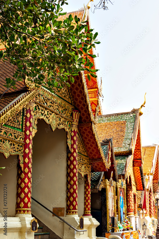 Obraz premium Wat Phra That Doi Suthep, a temple in Thailand