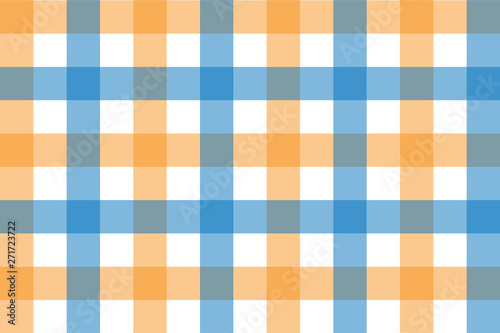 Yellow and Light Blue Gingham pattern. Texture from rhombus/squares for - plaid, tablecloths, clothes, shirts, dresses, paper, bedding, blankets, quilts and other textile products. 