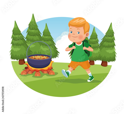 children on school field trip