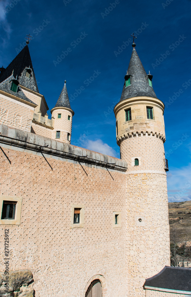 Alcazar de Segovia exterior view of the fortress Alcazar de Segovia exterior view of the fortress