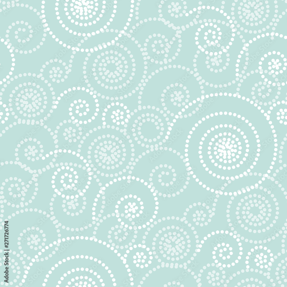 Frost on glass inspired winter seamless pattern