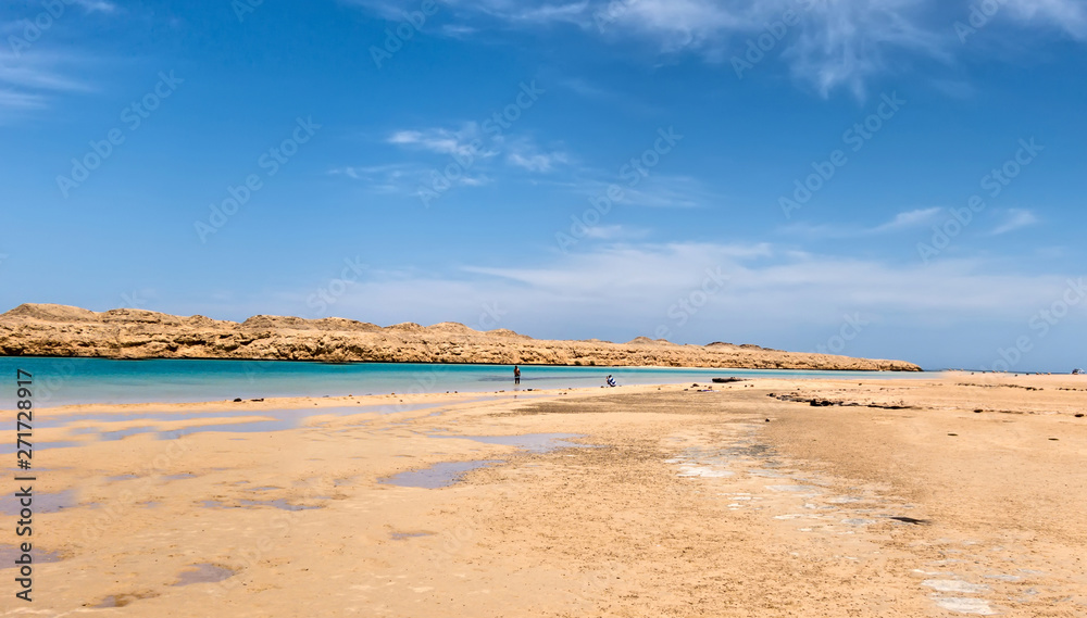 Landscape Hidden bay Egypt, Red Sea.