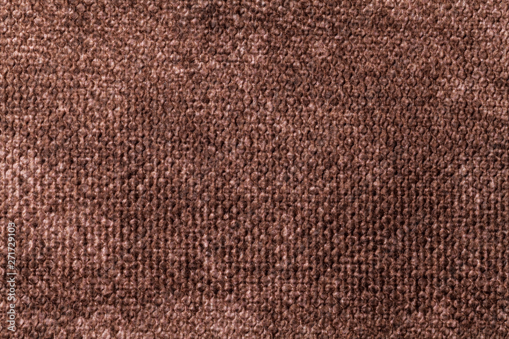Dark brown background from soft textile material. Fabric with natural texture. Dark brown background from soft textile material. Fabric with natural texture.
