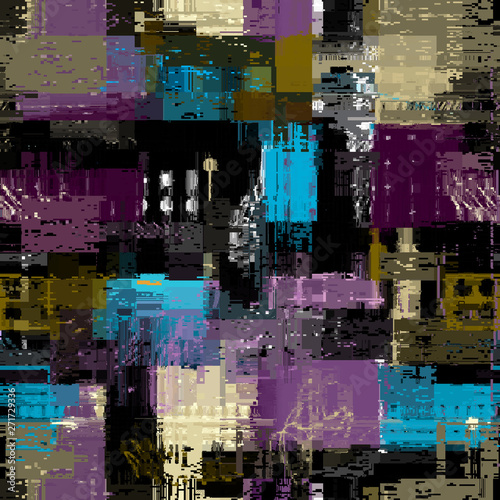 Abstract seamless pattern with imitation of a grunge dirty texture. Vector image.