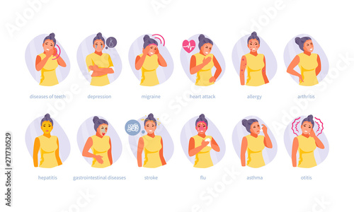 Common diseases vector