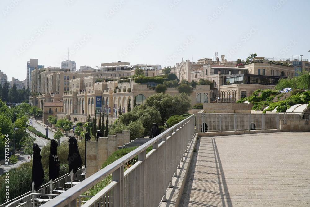 Landscape View of City Centre of Jerusalem, Israel. Travel and Tourism