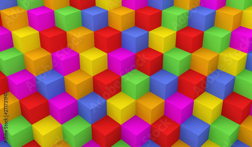 background cube design abstract geometric multicolor 