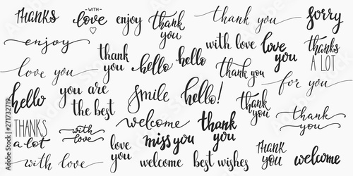 Lettering photography overlay set