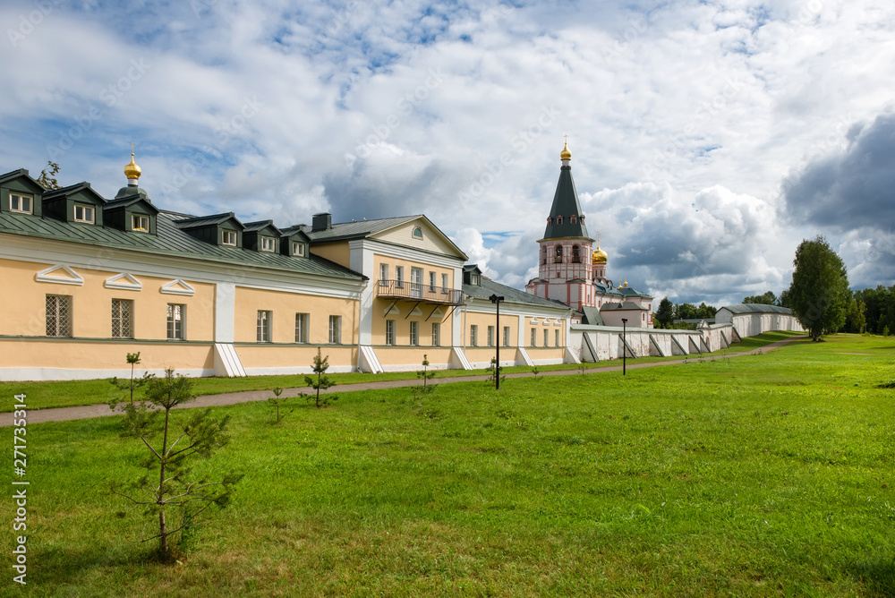 Valdai Iversky Svyatoozersky Virgin Monastery for Men. Selvitsky Island, Valdai Lake. Hospice case monastery