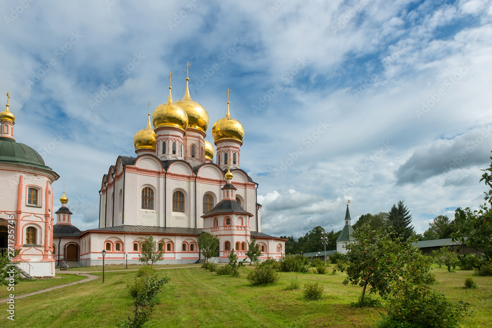 Valdai Iversky Svyatoozersky Virgin Monastery for Men. Selvitsky Island, Valdai Lake. Iversky Cathedral