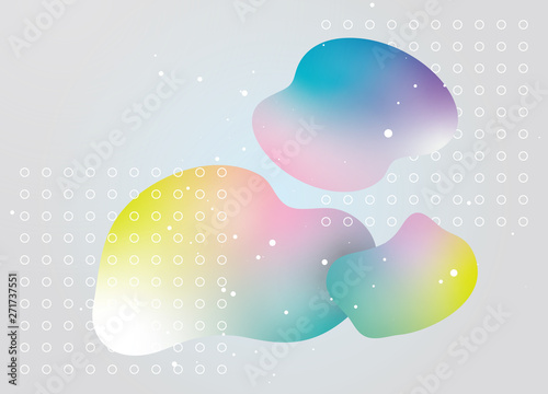 立体的なイラスト　グラデーション　イメージ