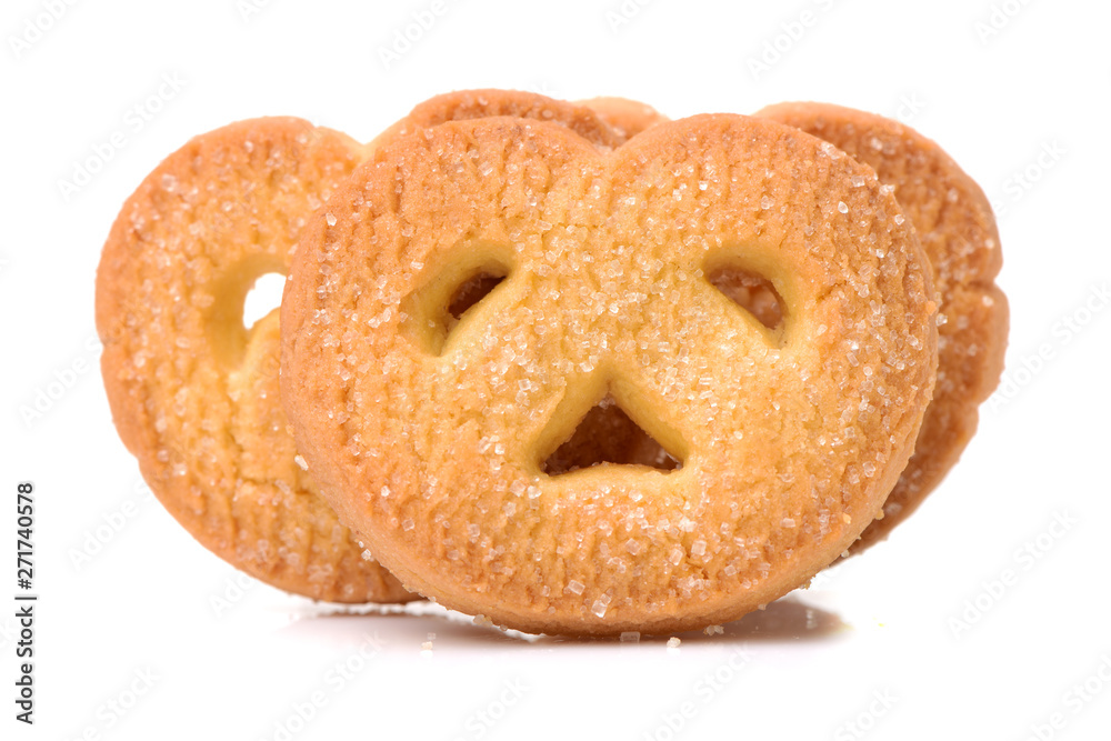 Cookies on white background Cookies on white background