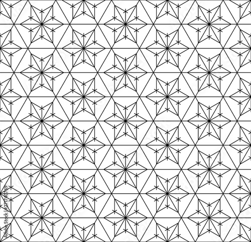 Seamless pattern geometric pattern .Black and white.