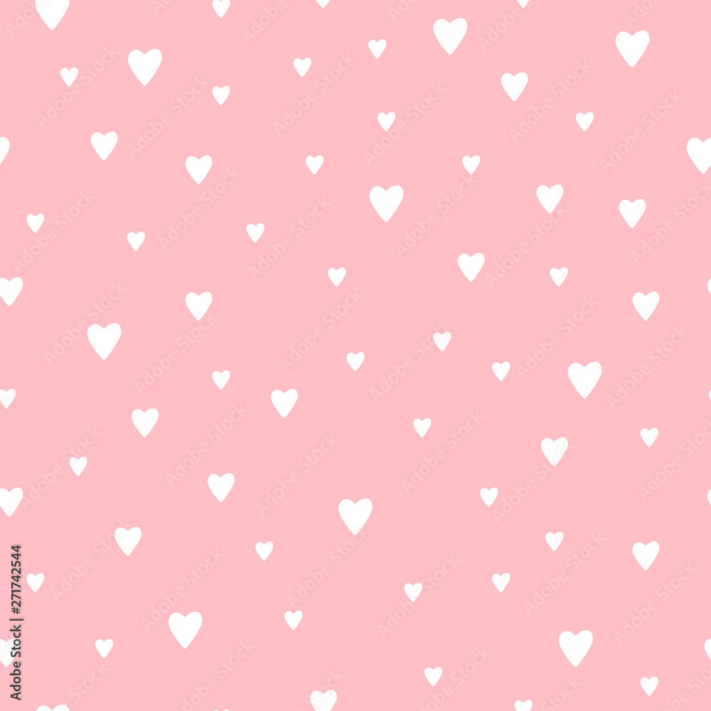 Cute vector romantic hearts pattern Cute vector romantic hearts pattern