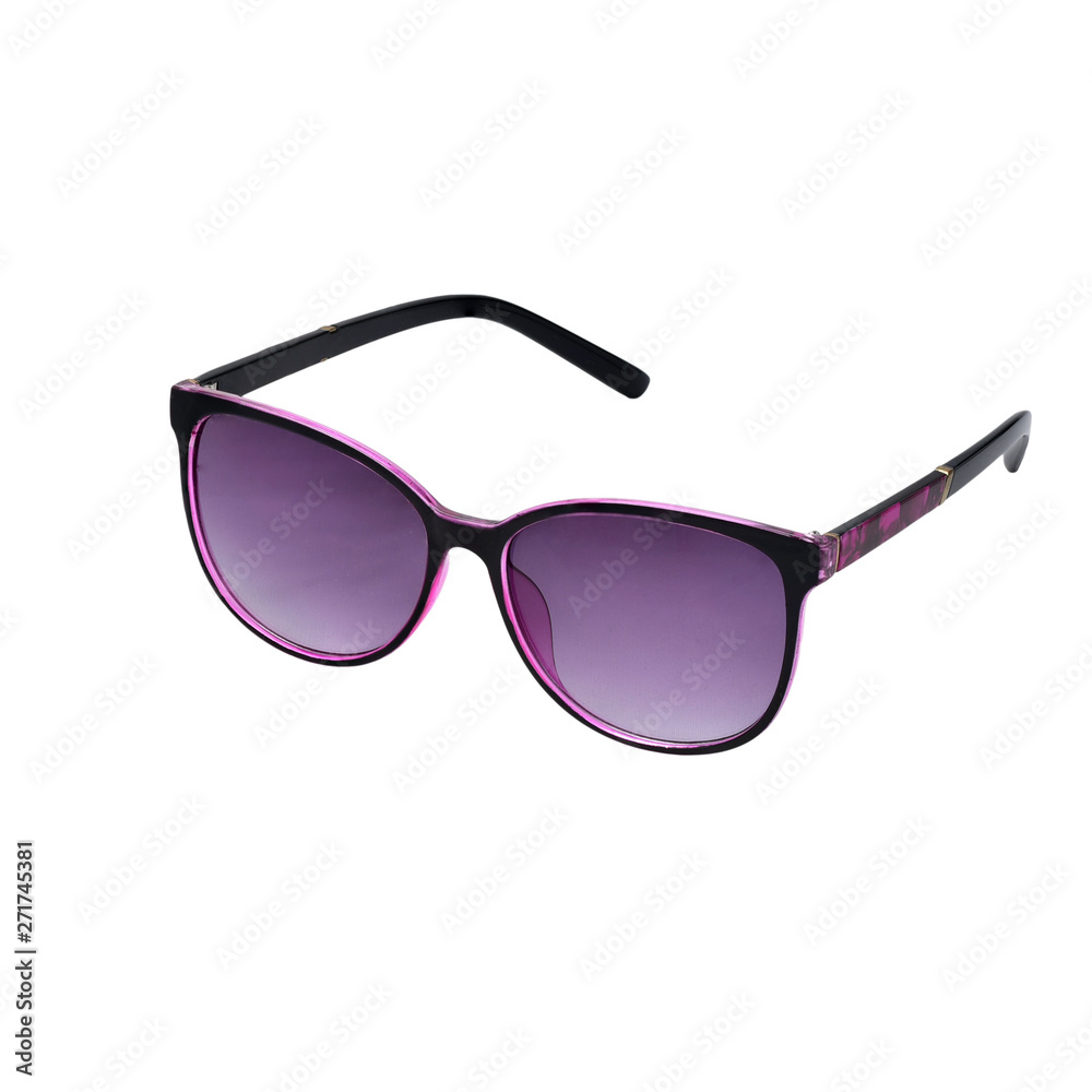 women sun glasses on a white isolated background