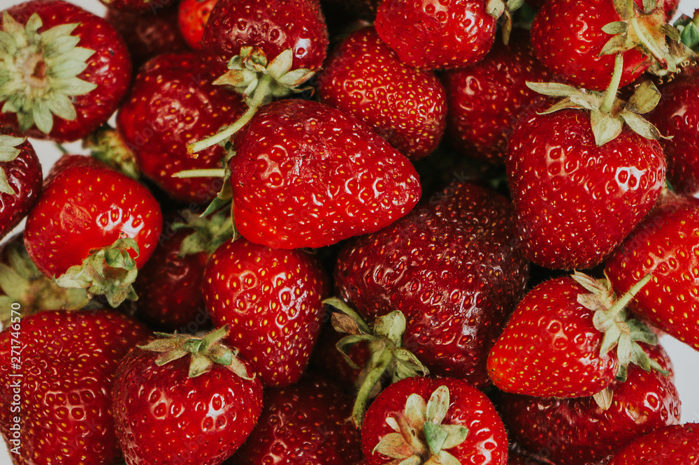 fresh juicy strawberry close-up background fresh juicy strawberry close-up background