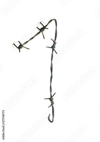 Number barbed wire