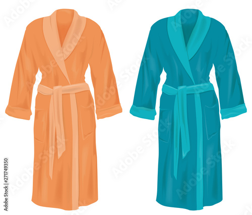 Cottony bathrobe set in different color 