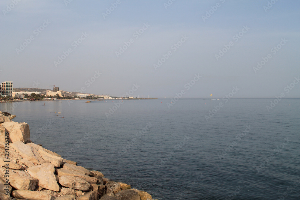 White rocks on Limassol seafront