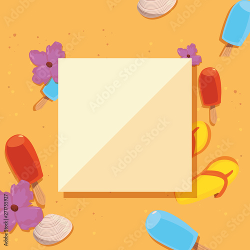 summer time holiday vector ilustration
