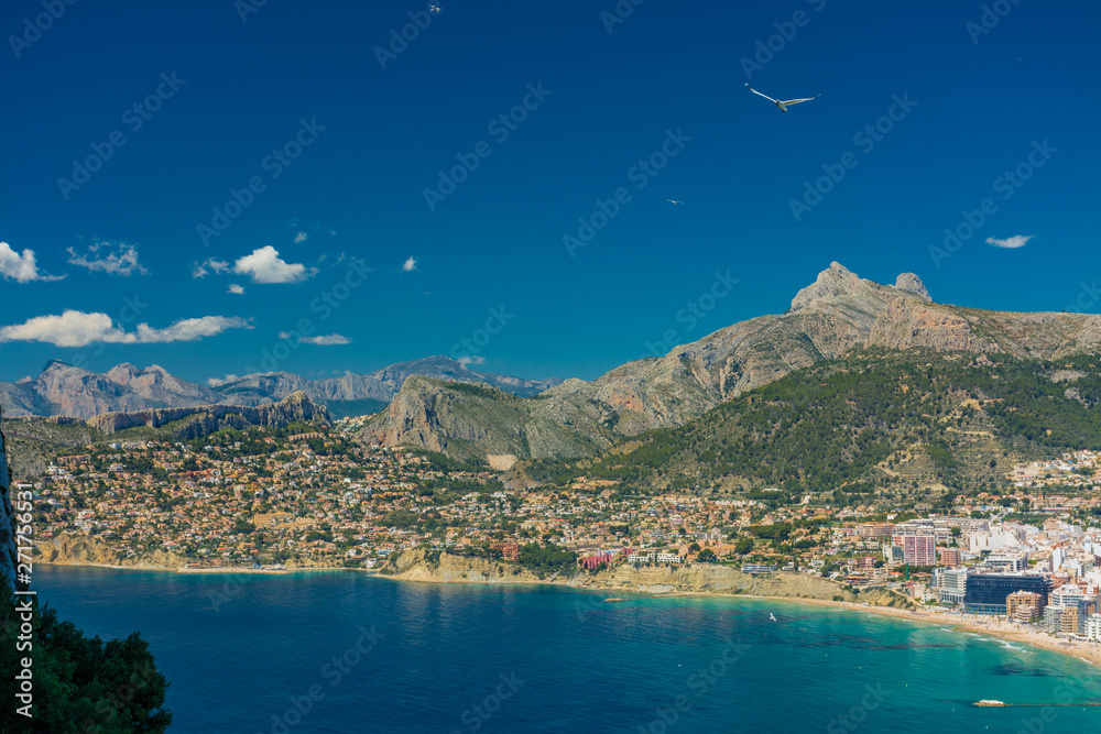 Obraz premium Calpe and beaches view