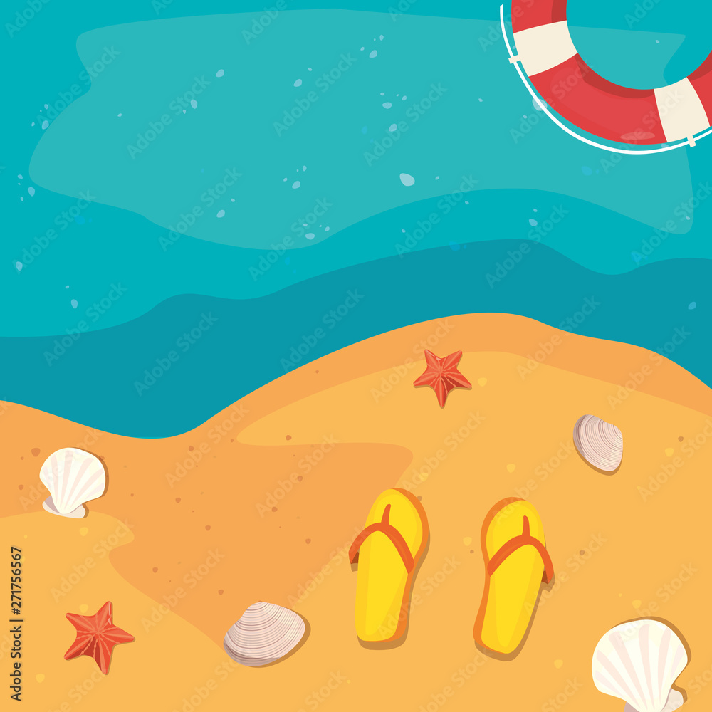 summer time holiday vector ilustration