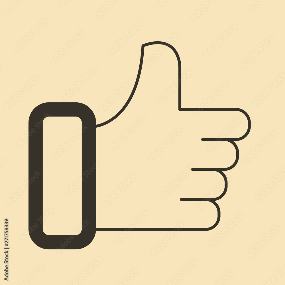 Like flat vector icon for web design Like flat vector icon for web design