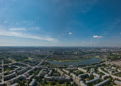 Panorama of the Ivanovsky career (Nevsky district of St. Petersburg)
