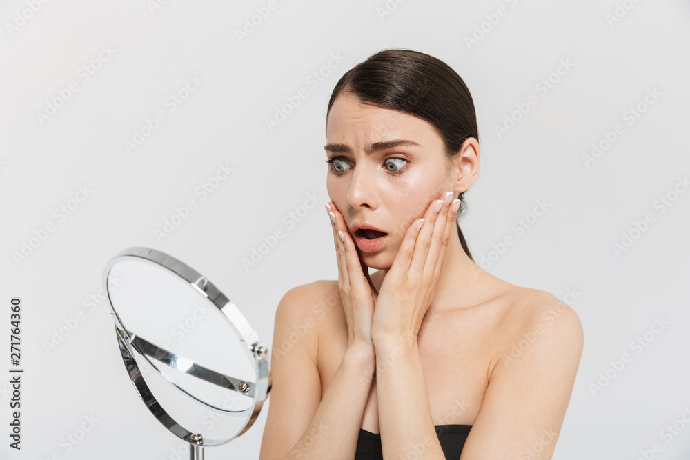 Beauty portrait of an attractive young woman isolated Beauty portrait of an attractive young woman isolated