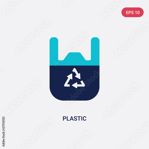 Wallpaper Mural two color plastic vector icon from ecology concept. isolated blue plastic vector sign symbol can be use for web, mobile and logo. eps 10 Torontodigital.ca
