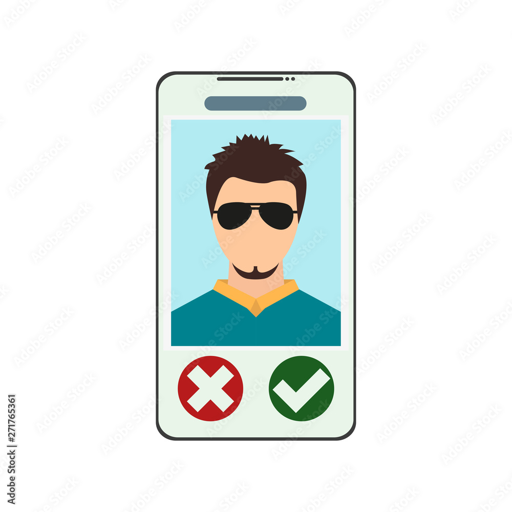 profile of online dating on a smartphone profile of online dating on a smartphone