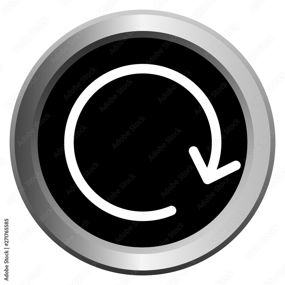 black with metal edging web buttons with white arrow clockwise black with metal edging web buttons with white arrow clockwise
