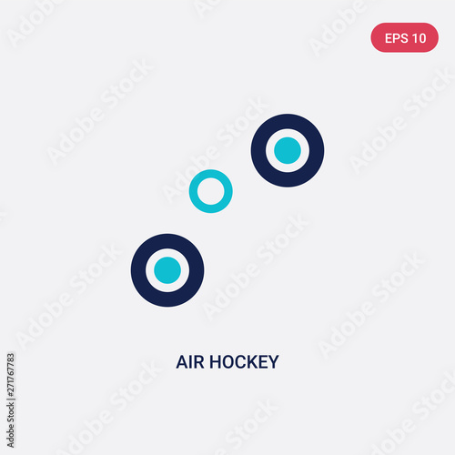 two color air hockey vector icon from entertainment and arcade concept. isolated blue air hockey vector sign symbol can be use for web, mobile and logo. eps 10
