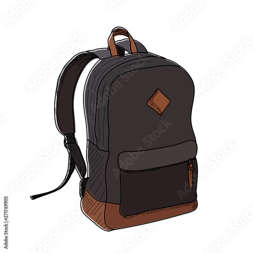 vector isolated on white background backpack