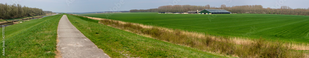 Modern Dutch farm Flevopolder Netherlands Modern Dutch farm Flevopolder Netherlands