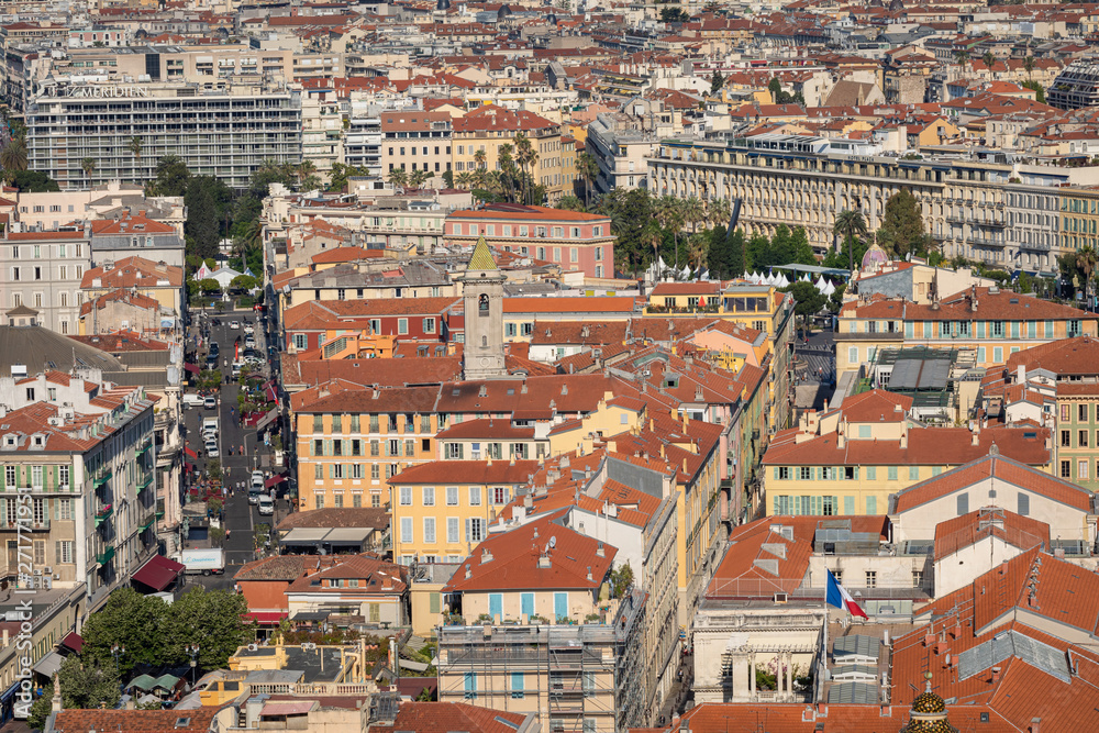 View of Old Town in Nice. Cote d'Azur France. France.