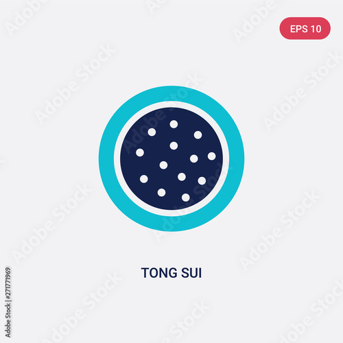 two color tong sui vector icon from food and restaurant concept. isolated blue tong sui vector sign symbol can be use for web, mobile and logo. eps 10