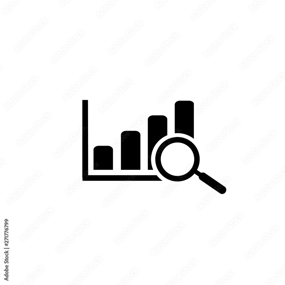 Chart icon with arrow. Vector Chart icon with arrow. Vector