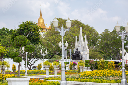 Royal Pavilion Mahajetsadabadin,landmark in city Ratchadamnoen Klang road,tourist attractive place at Phranahorn,travel in Bangkok,Thailand photo
