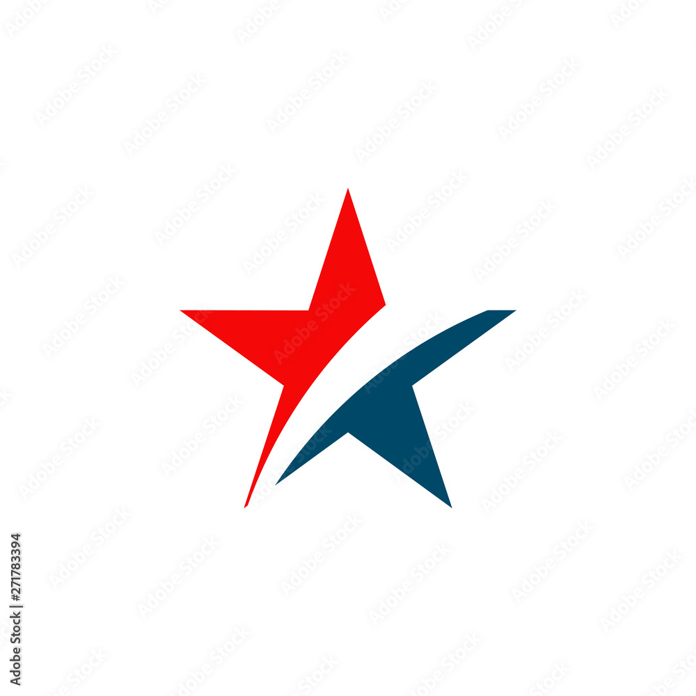 Stars icon logo design vector template