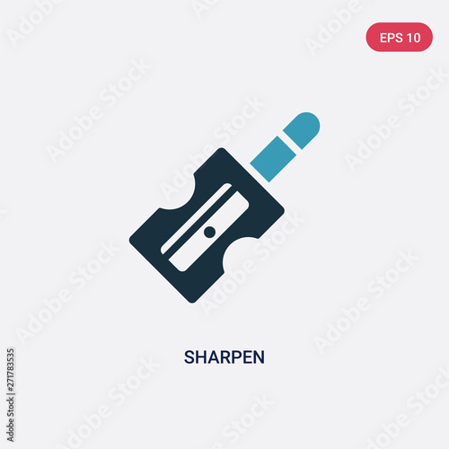two color sharpen vector icon from miscellaneous concept. isolated blue sharpen vector sign symbol can be use for web  mobile and logo. eps 10