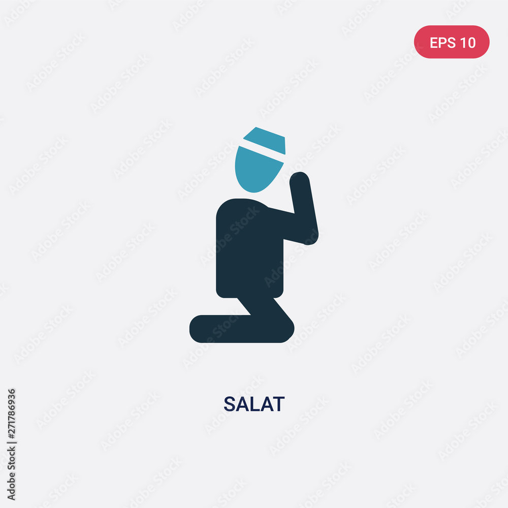 two color salat vector icon from people concept. isolated blue salat vector sign symbol can be use for web, mobile and logo. eps 10